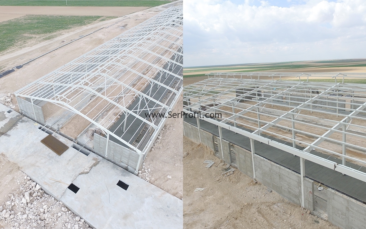 Yarı Açık ve Kapalı Büyükbaş Hayvancılık Mandıra Resimleri Projeleri Fiyatları