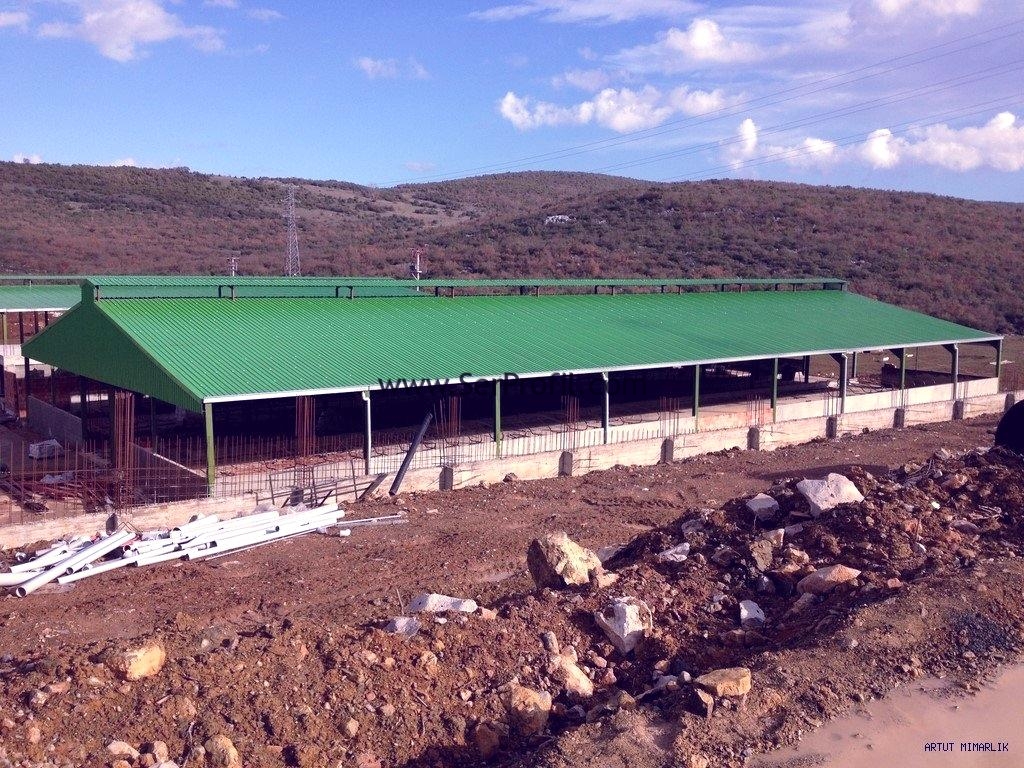 Uygun Fiyata Çelik İskeletli Çiftlik Projeleri Çiziyor ve Anahtar Teslim Kuruyoruz