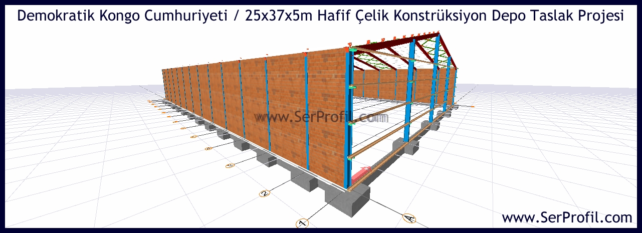 1000 m2 Çelik Konstrüksiyon Bina Fabrika Depo Çizimi Projeleri Fiyatları