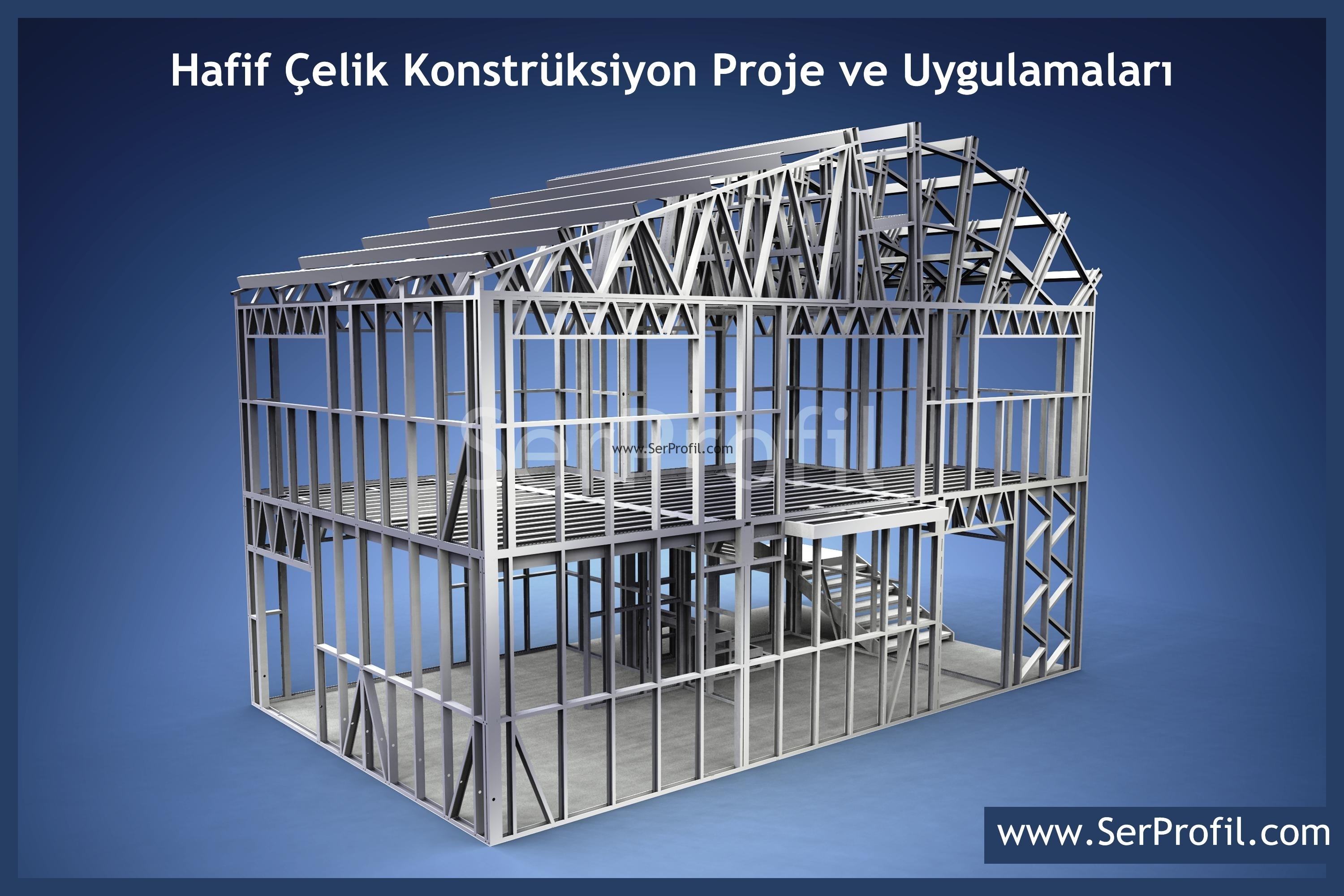Hafif Çelik Konstrüksiyon Galvaniz Profiller ile Ev Yapımı