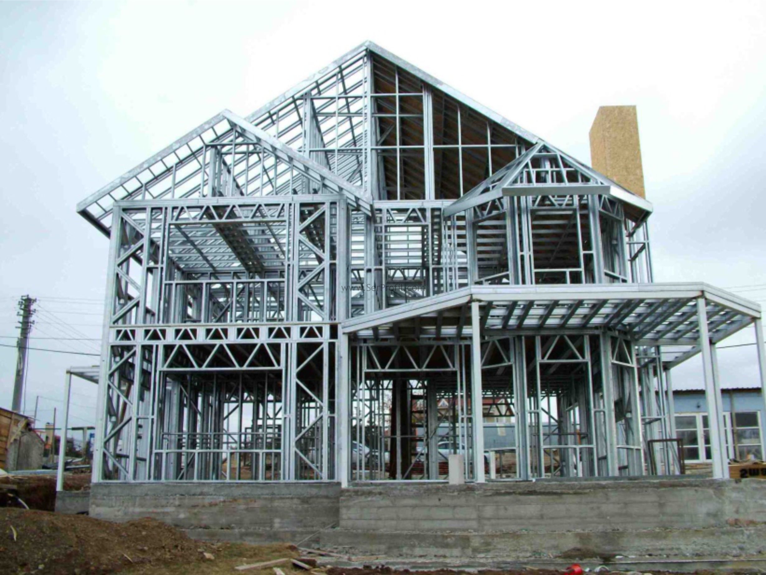Hafif Çelik Ev Villa Depo Fabrika Hangar Yapımı Hazır Profiller Malzeme İşçilik Montaj Fiyatı
