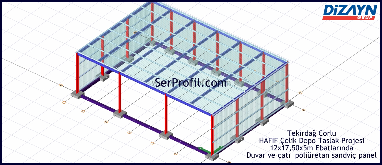 EKONOMİK Prefabrik Depo Hangar Projesi İnşaat Yapım Fiyatları