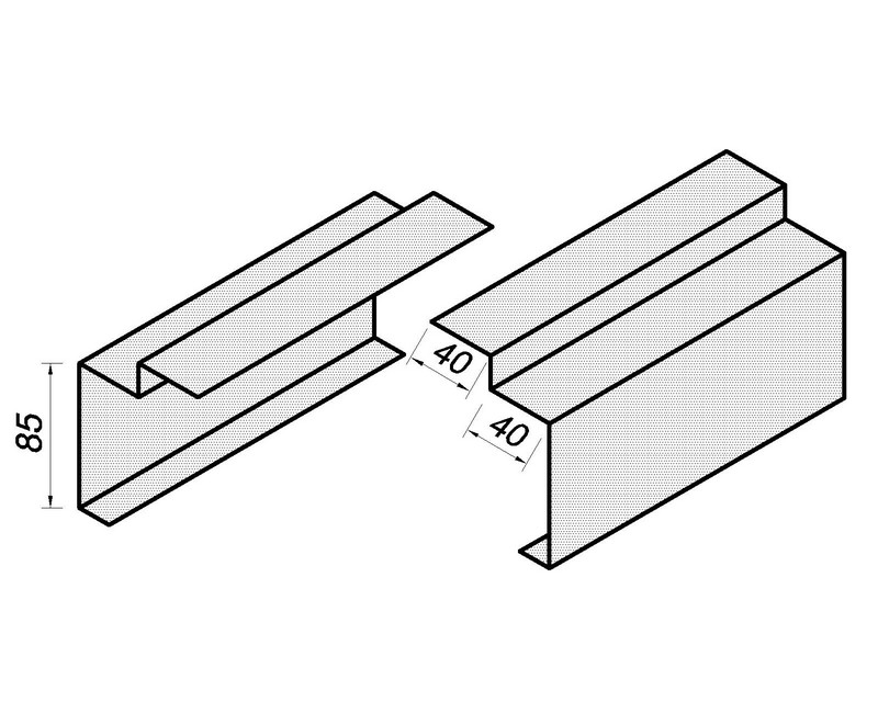 Konteyner Alt Şase 85mm Profili (Vidalı)