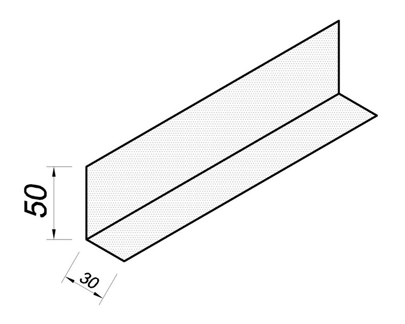 Betopan L Köşebent Profili (50x30mm)