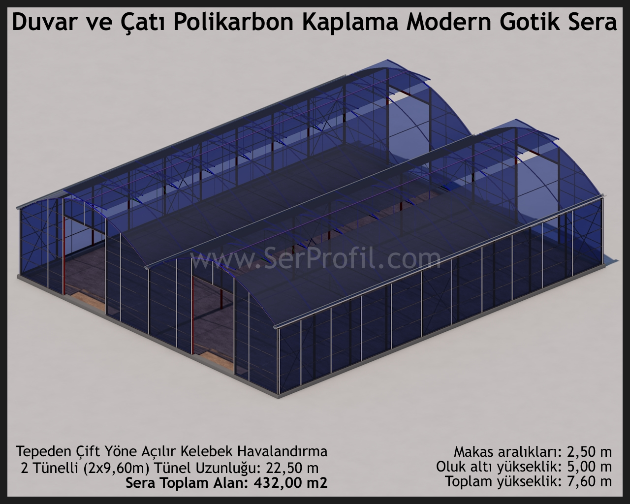 Modern Gotik Sera - Polikarbon Kaplama